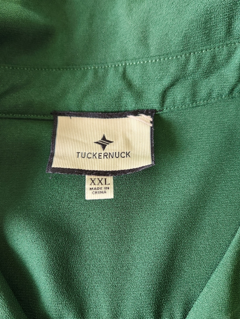Tuckernuck Crepe Callahan Shirt Dress Emerald XXL Ruffle Pockets Flounce Hem - Picture 12 of 14